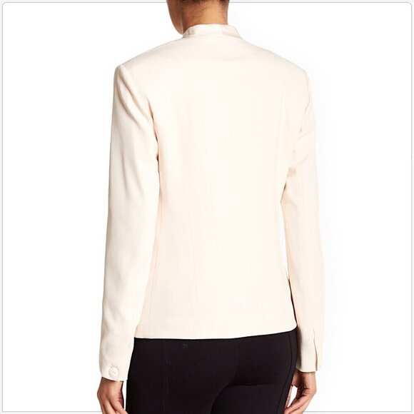 Rag & Bone Bowman Blazer Contrast Satin Trim Jacket Soft Peach Jacket NEW NWT 6 - Picture 3 of 7